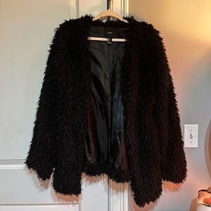 Black Feather Coat